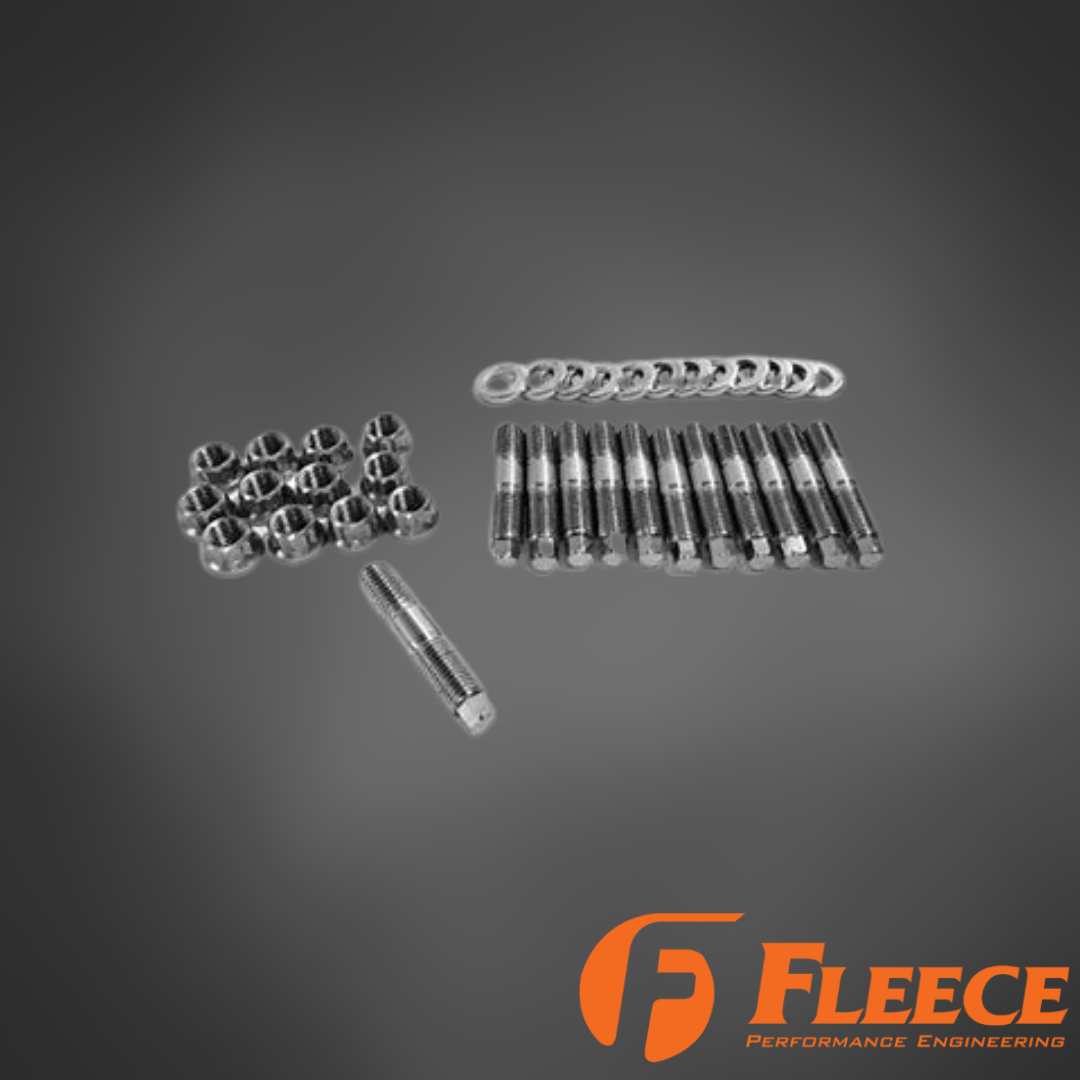 Fleece Cummins Exhaust Manifold Stud Kit | 630 SS | 5.9 6.7 USA