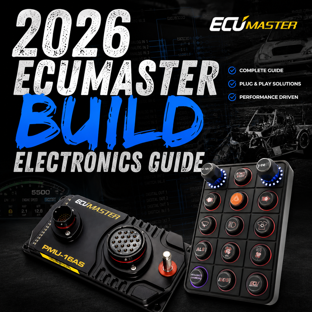 The 2026 ECUMaster Build Electronics Guide | PMU-16, ADU Dashes & CAN Keyboards