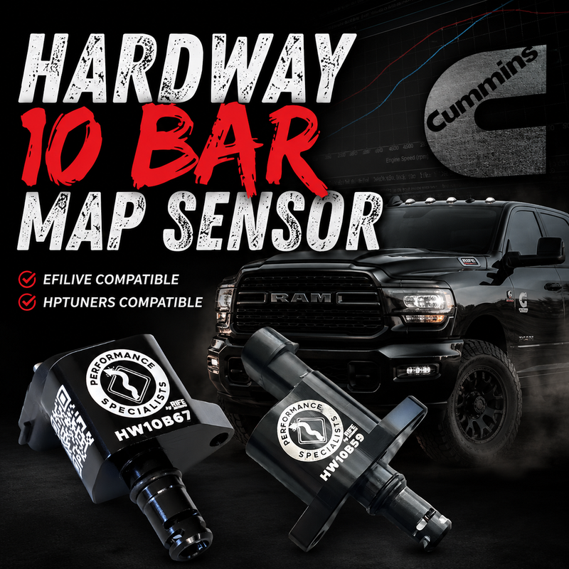 Hardway 10 Bar MAP Sensor — Complete Guide for 5.9 & 6.7 Cummins: Install, EFILive Scaling & Calibration Files