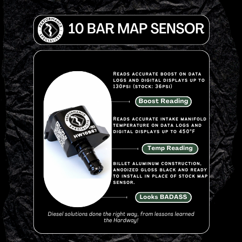 Hardway Cummins 10 Bar Map Sensor By Rife