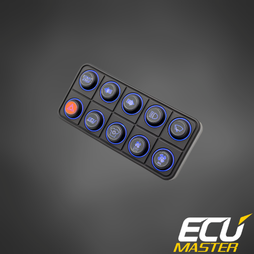 ECUMaster 10-Position CAN Keyboard | IP67 | EMU BLACK & PMU Compatible | Fully Configurable