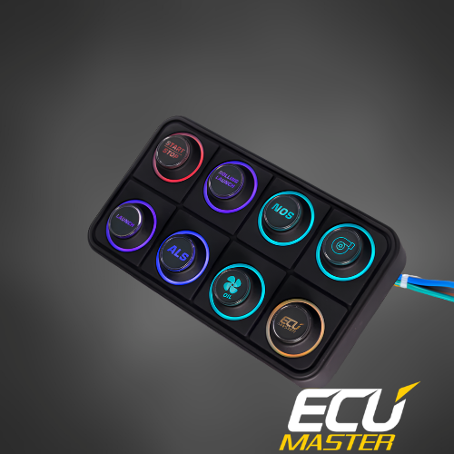 ECUMaster 8-Position CAN Keyboard | IP67 | EMU BLACK & PMU Compatible | Fully Configurable