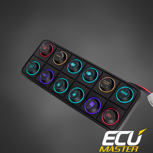 ECUMaster 12-Position CAN Keyboard | IP67 | EMU BLACK & PMU Compatible | Fully Configurable