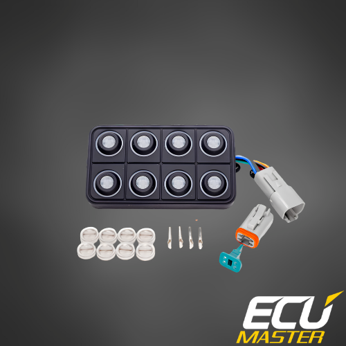 ECUMaster 8-Position CAN Keyboard | IP67 | EMU BLACK & PMU Compatible | Fully Configurable