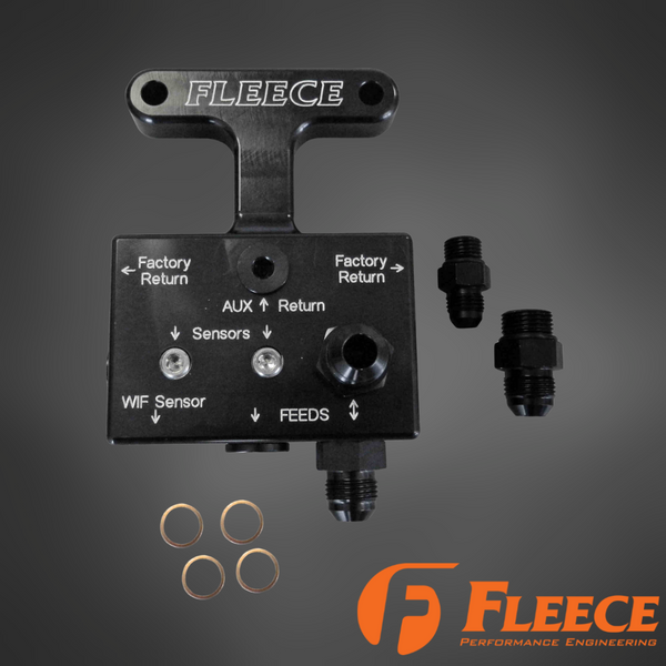 Fleece 2003–2009 Cummins Fuel Distribution Block | 5.9 & 6.7 CR | Dual CP3 | AirDog FASS Ready