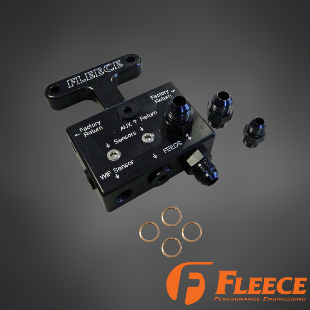 Fleece Performance 03-09 CR Cummins Fuel Distribution Block