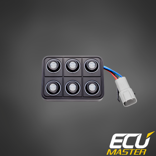 ECUMaster 6-Position CAN Keyboard | IP67 | EMU BLACK & PMU Compatible | Fully Configurable