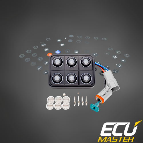 ECUMaster 6-Position CAN Keyboard | IP67 | EMU BLACK & PMU Compatible | Fully Configurable