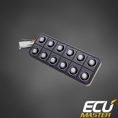 ECUMaster 12-Position CAN Keyboard | IP67 | EMU BLACK & PMU Compatible | Fully Configurable