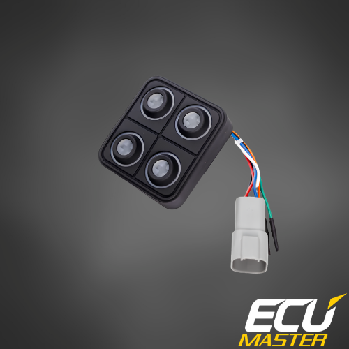 ECUMaster 4-Position CAN Keyboard | IP67 | EMU BLACK & PMU Compatible | Fully Configurable