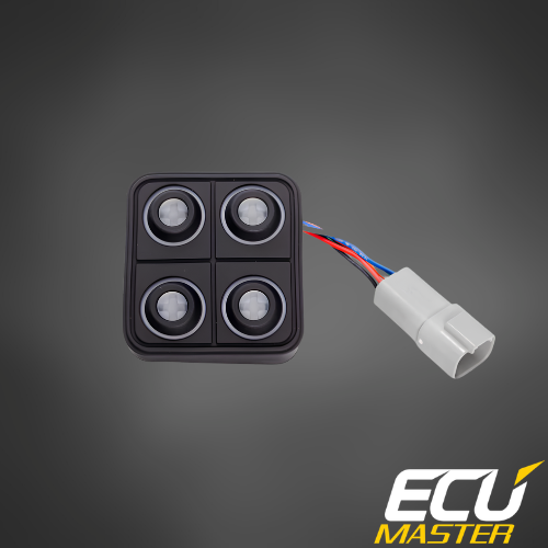 ECUMaster 4-Position CAN Keyboard | IP67 | EMU BLACK & PMU Compatible | Fully Configurable
