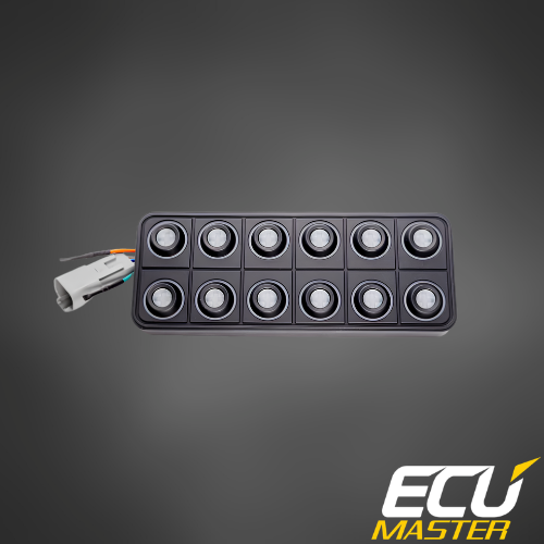 ECUMaster 12-Position CAN Keyboard | IP67 | EMU BLACK & PMU Compatible | Fully Configurable