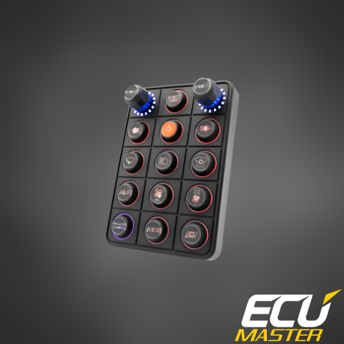 15-Position CAN Keyboard with Rotary Switches | Motorsport Control Panel | ECUMaster