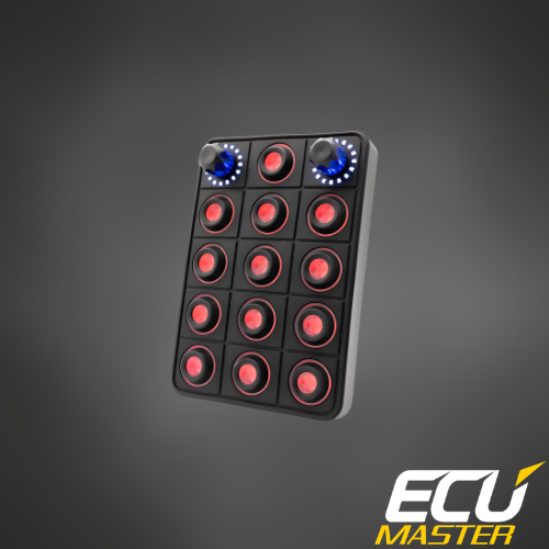 15-Position CAN Keyboard with Rotary Switches | Motorsport Control Panel | ECUMaster
