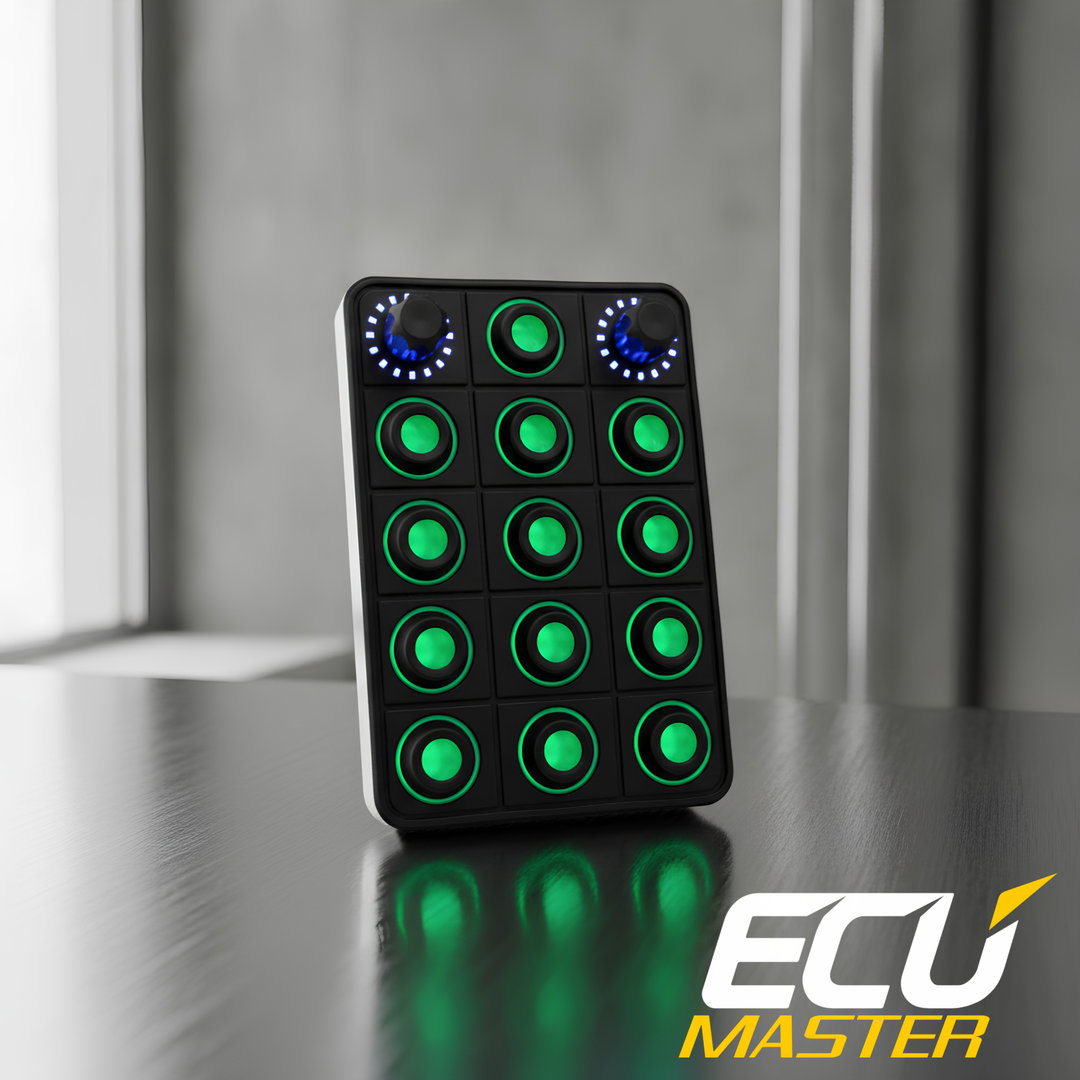 15-Position CAN Keyboard with Rotary Switches | Motorsport Control Panel | ECUMaster