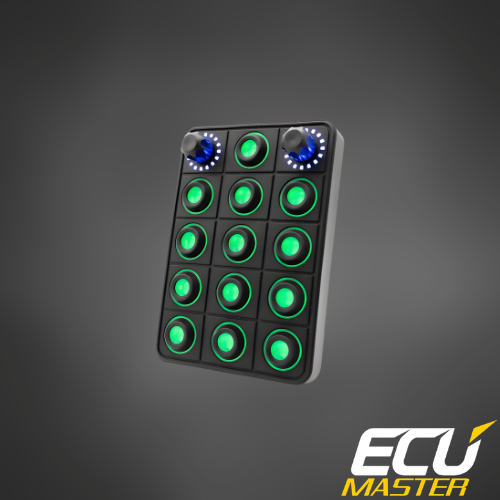 15-Position CAN Keyboard with Rotary Switches | Motorsport Control Panel | ECUMaster