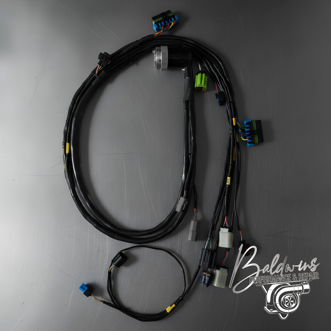 Baldwin's CM849 Motorsport Stock Harness | Mil-Spec Bulkhead | Raychem DR-25 | In-Cab ECM Relocation