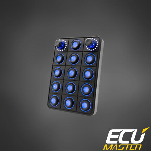 15-Position CAN Keyboard with Rotary Switches | Motorsport Control Panel | ECUMaster
