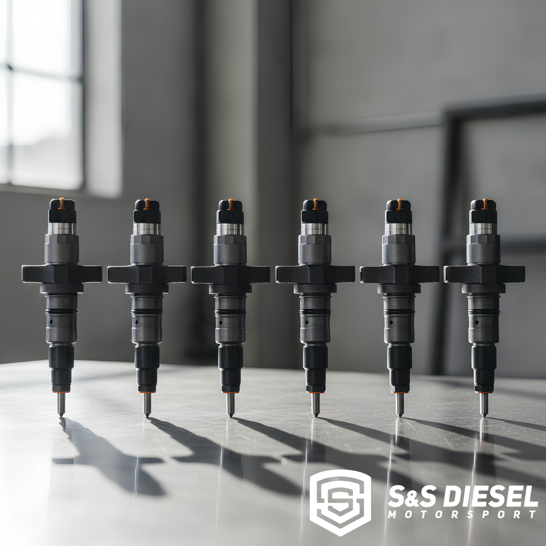 S&S Diesel 2003–2004 Early 5.9 Cummins Injectors | Singles & Sets | Stock to 500% Over | SAC Nozzle
