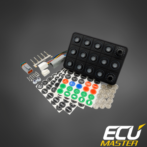 15-Position CAN Keyboard with Rotary Switches | Motorsport Control Panel | ECUMaster