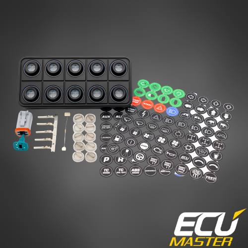 ECUMaster 10-Position CAN Keyboard | IP67 | EMU BLACK & PMU Compatible | Fully Configurable