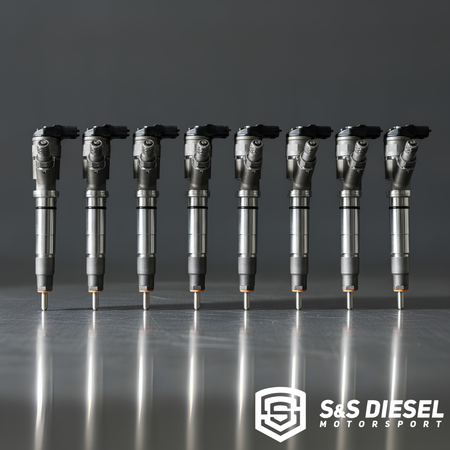 S&S Diesel LBZ Duramax Injectors | TorqueMaster to 500% Over | Singles & Sets of 8 | New & Reman