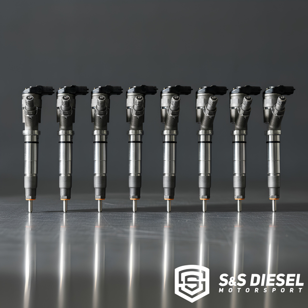 S&S Diesel LBZ Duramax Injectors | TorqueMaster to 500% Over | Singles & Sets of 8 | New & Reman
