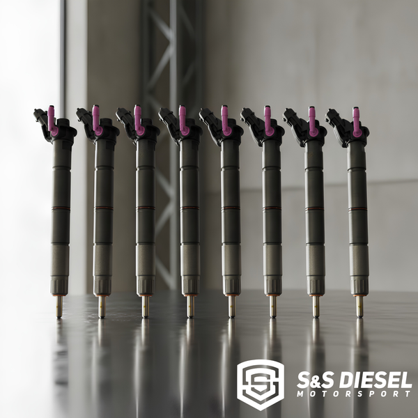 S&S Diesel 2020–2022 6.7L Ford Powerstroke Injectors | TorqueMaster to 200% Over | Singles & Sets of 8