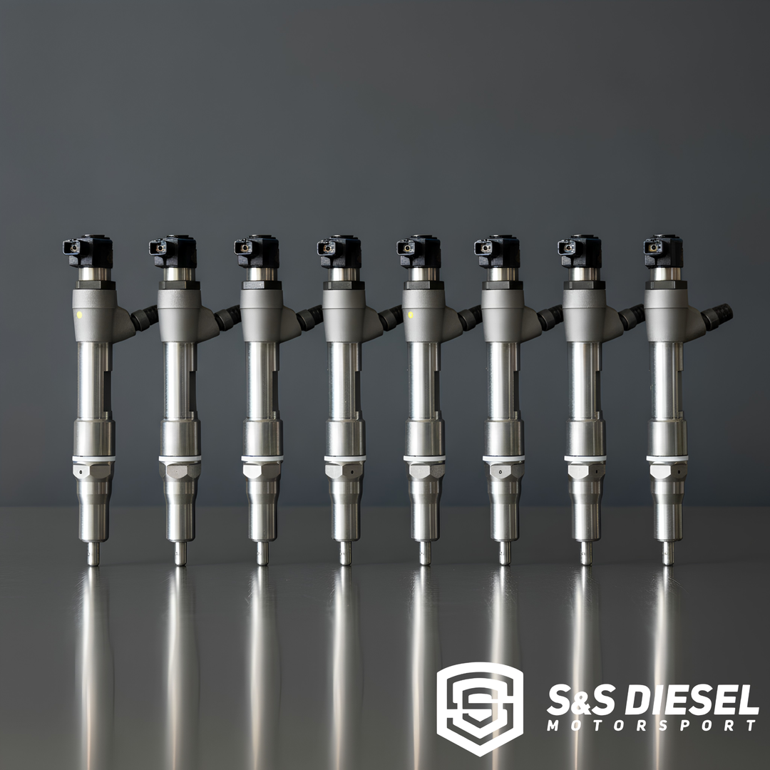 S&S Diesel 6.4L Ford Powerstroke Injectors | Stock to 100% Over | Singles & Sets of 8 | Piezo Modified