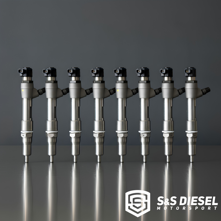 S&S Diesel 6.4L Ford Powerstroke Injectors | Stock to 100% Over | Singles & Sets of 8 | Piezo Modified