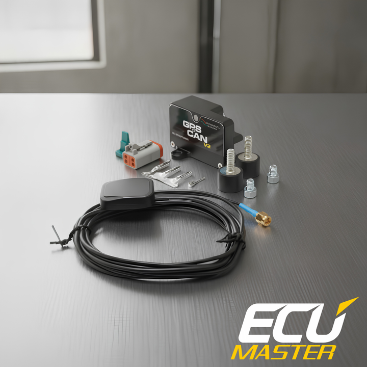 ECUMaster GPS to CAN with IMU V2 | 25Hz | 4-System GNSS | ADU Lap Timer | 3-Axis IMU