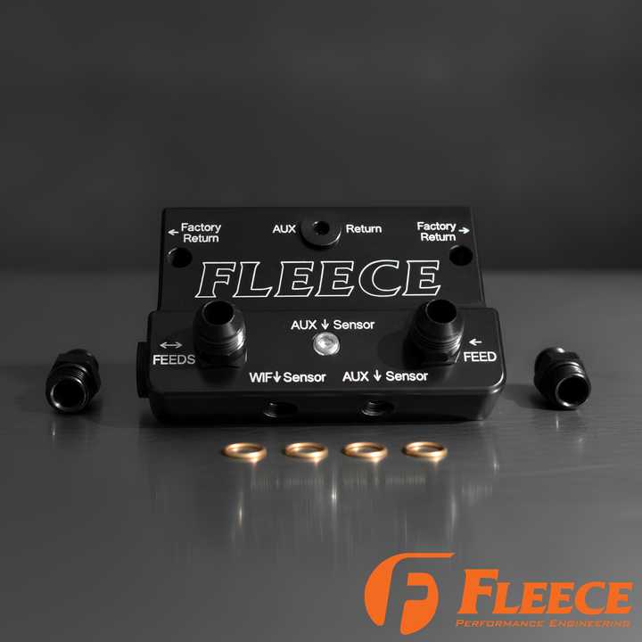 Fleece 4th Gen Cummins Fuel Distribution Block | 2010–2018 | Dual CP3 | AirDog FASS Ready