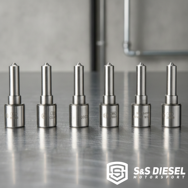 S&S Diesel 2007.5–2018 6.7 Cummins Nozzle Set | Stock to 100% Over | EDM Honed SAC | Sold as Set