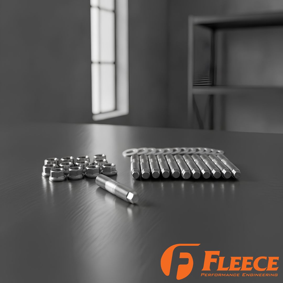 Fleece Performance Cummins Exhaust Manifold Stud Kit | 630 Stainless | 5.9 & 6.7 | Made in USA