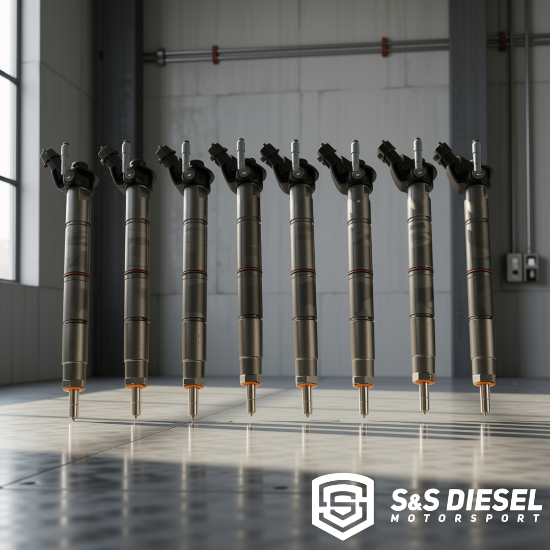 S&S Diesel 6.7L Ford Powerstroke Injectors | TorqueMaster to 300% Over | Singles & Sets of 8 | Piezo Modified