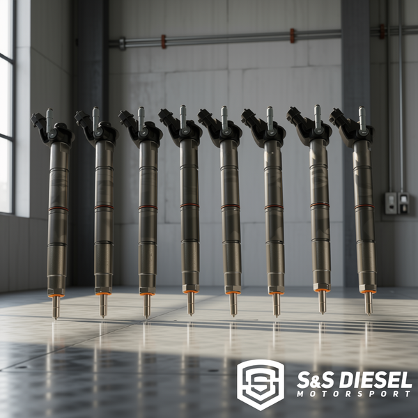 S&S Diesel 6.7L Ford Powerstroke Injectors | TorqueMaster to 300% Over | Singles & Sets of 8 | Piezo Modified