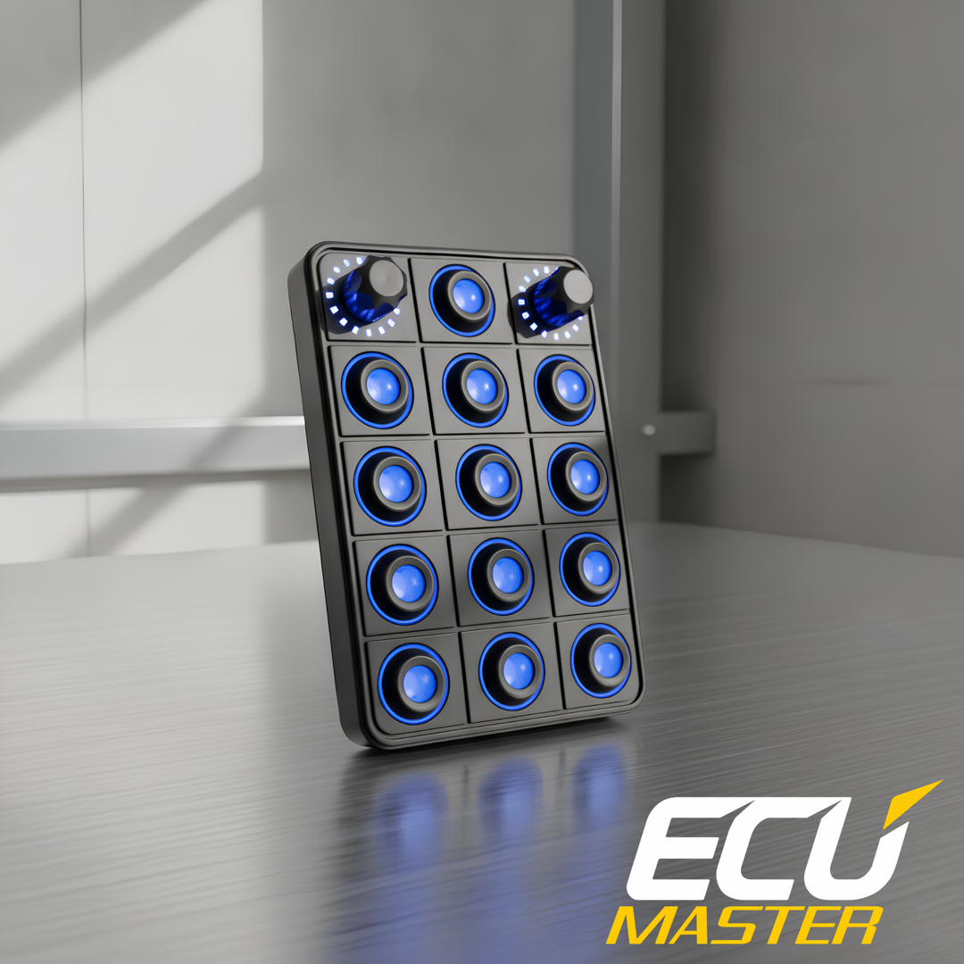 15-Position CAN Keyboard with Rotary Switches | Motorsport Control Panel | ECUMaster