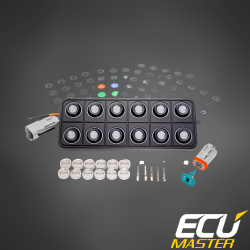 ECUMaster 12-Position CAN Keyboard | IP67 | EMU BLACK & PMU Compatible | Fully Configurable
