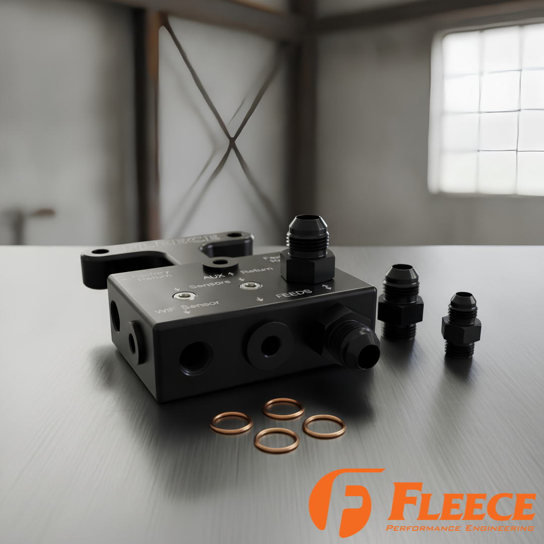 Fleece 2003–2009 Cummins Fuel Distribution Block | 5.9 & 6.7 CR | Dual CP3 | AirDog FASS Ready