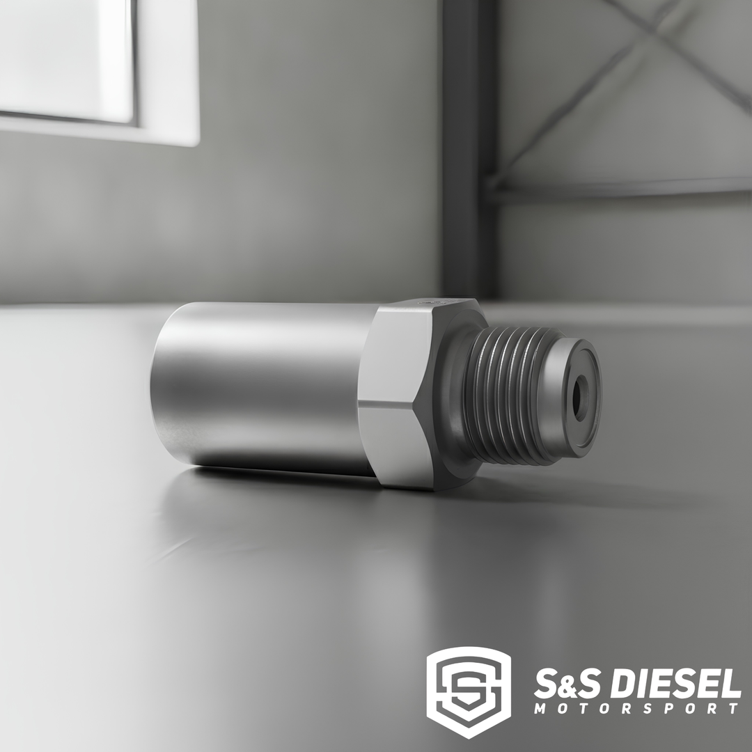 Pressure Relief Valve – Single Stage, External Return, LB7/5.9 Style, 1850 Bar, M18x1.5