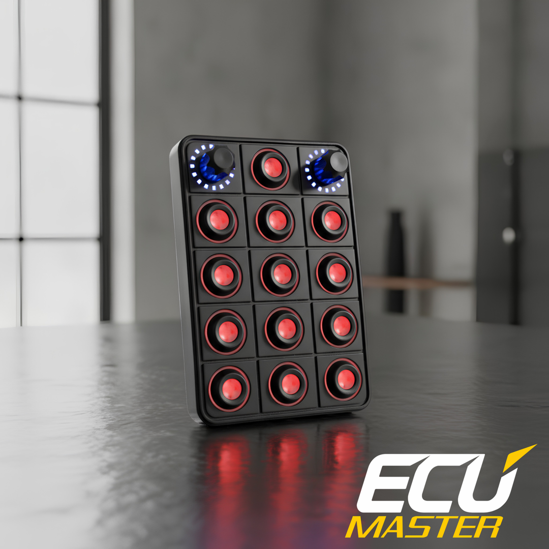 15-Position CAN Keyboard with Rotary Switches | Motorsport Control Panel | ECUMaster