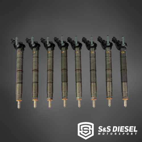 S&S Diesel 6.7L Ford Powerstroke Injectors | TorqueMaster to 300% Over | Singles & Sets of 8 | Piezo Modified