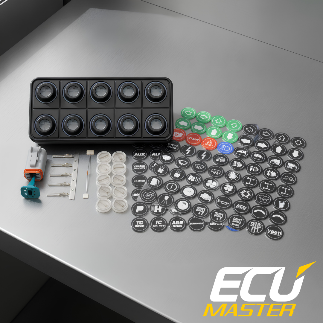 ECUMaster 10-Position CAN Keyboard | IP67 | EMU BLACK & PMU Compatible | Fully Configurable