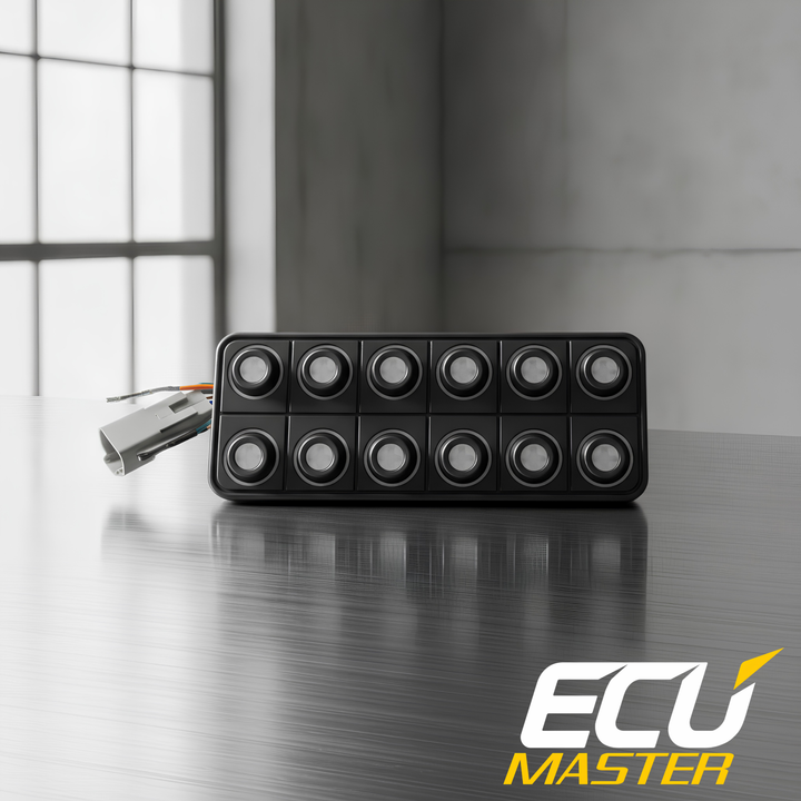 ECUMaster 12-Position CAN Keyboard | IP67 | EMU BLACK & PMU Compatible | Fully Configurable