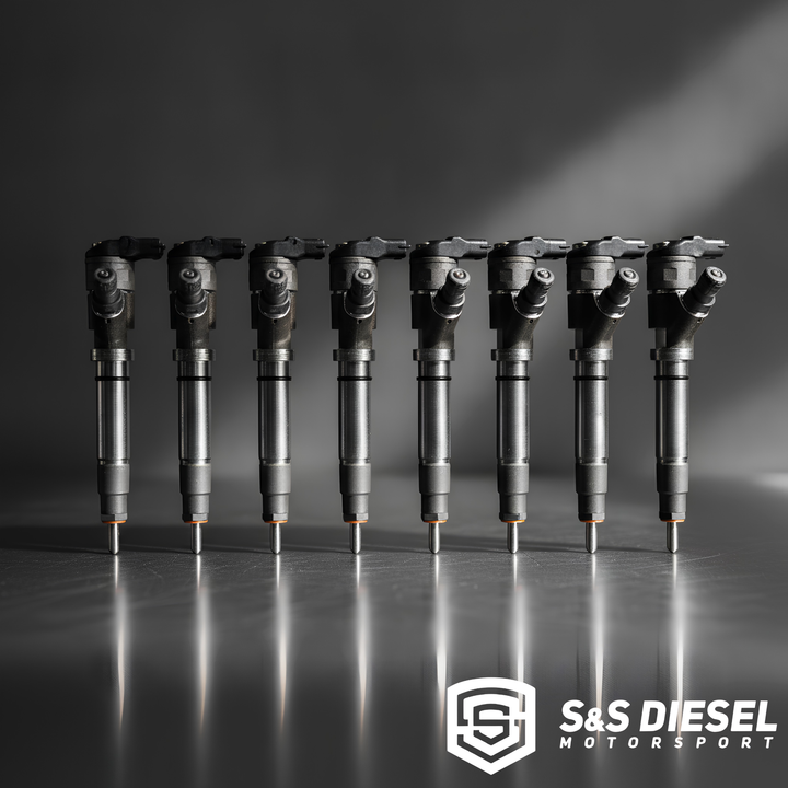 S&S Diesel LLY Duramax Injectors | TorqueMaster to 500% Over | Singles & Sets of 8 | New & Reman