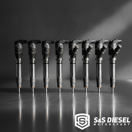 S&S Diesel LLY Duramax Injectors | TorqueMaster to 500% Over | Singles & Sets of 8 | New & Reman