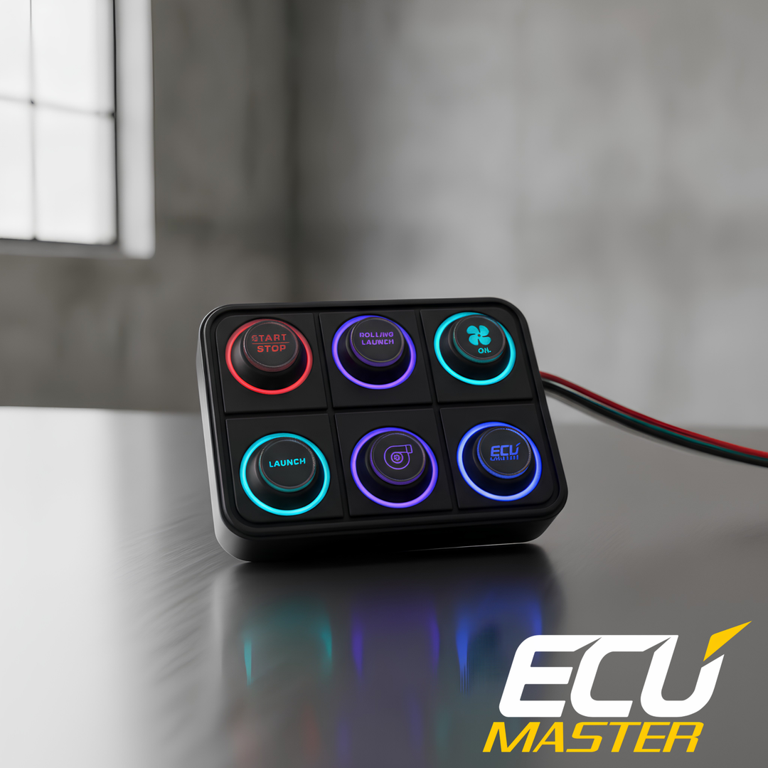 ECUMaster 6-Position CAN Keyboard | IP67 | EMU BLACK & PMU Compatible | Fully Configurable