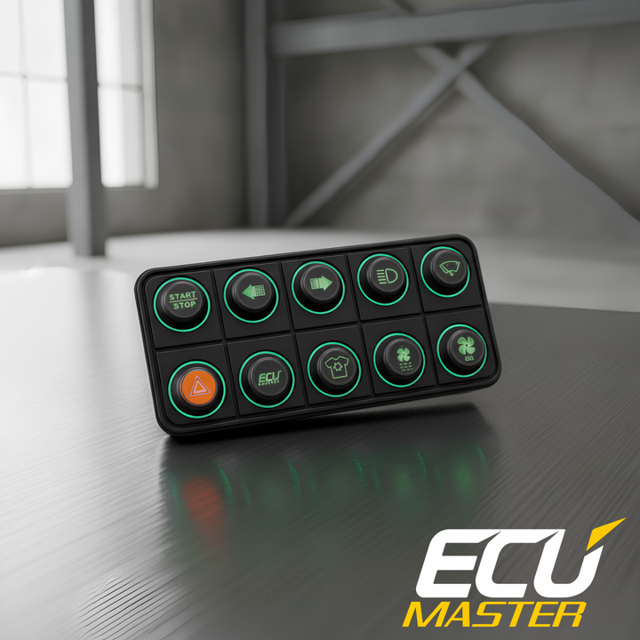ECUMaster 10-Position CAN Keyboard | IP67 | EMU BLACK & PMU Compatible | Fully Configurable
