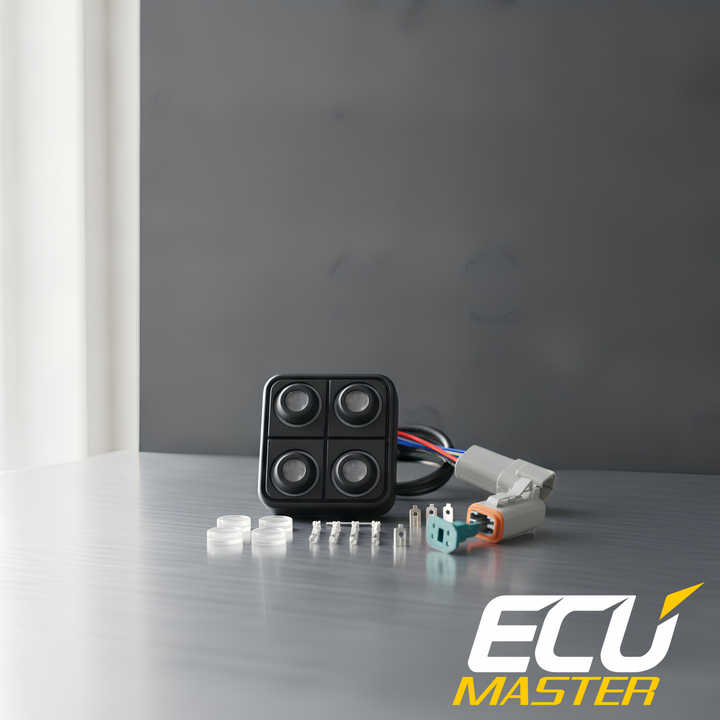ECUMaster 4-Position CAN Keyboard | IP67 | EMU BLACK & PMU Compatible | Fully Configurable