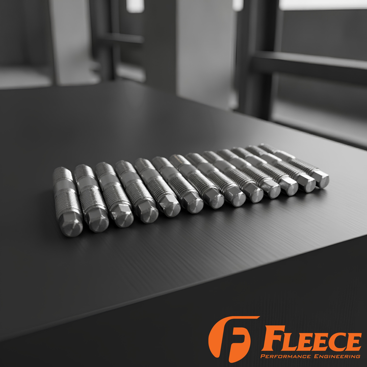 Fleece Performance Cummins Exhaust Manifold Stud Kit | 630 Stainless | 5.9 & 6.7 | Made in USA